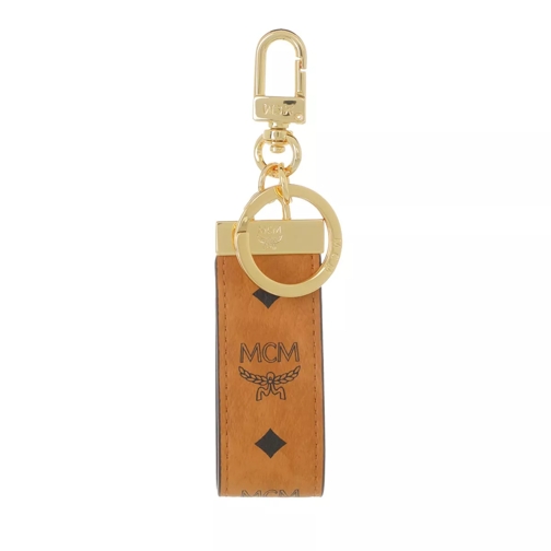 MCM Aren Visetos Key Holder Cognac Nyckelring