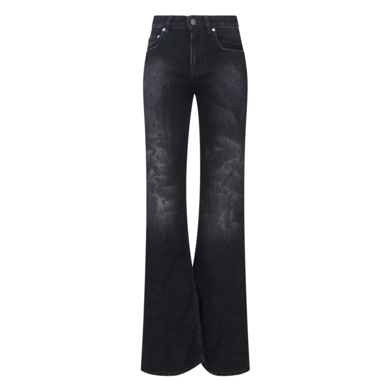Balenciaga Jeans Wide-Leg Jeans – Black Black