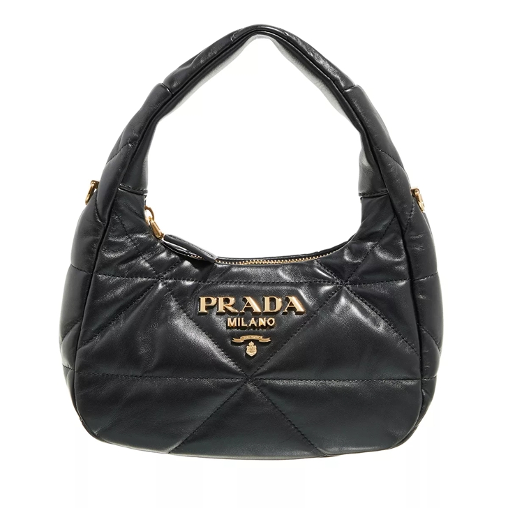 Prada Mini Hobo Bag Quilted Nappa Leather Nero Hobotas