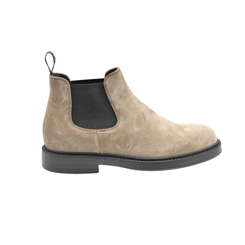 Doucal's Stiefel Sophisticated Flat Shoes With Elastic Panels Neutrals
