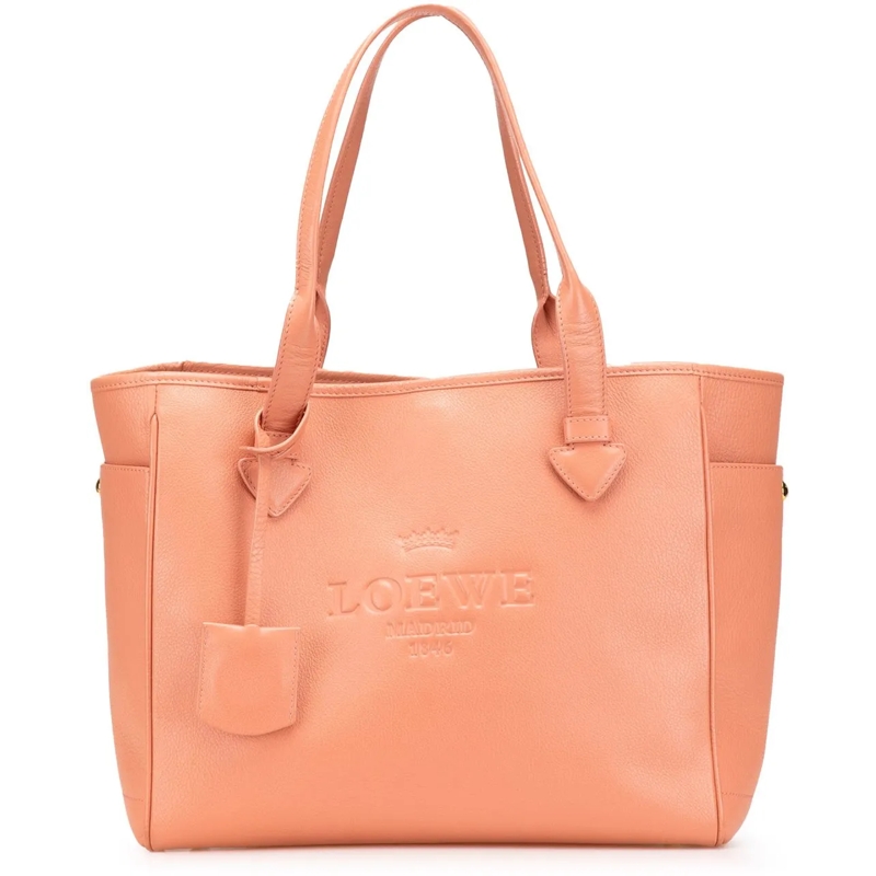 Loewe Shopper Leather Heritage Tote rose