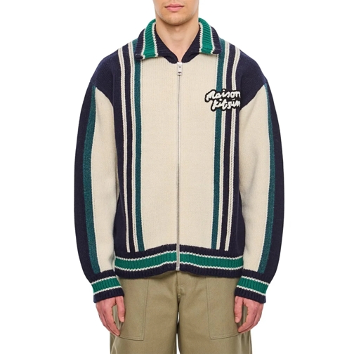 Maison Kitsune Pullover Knitted College Blouson Neutrals