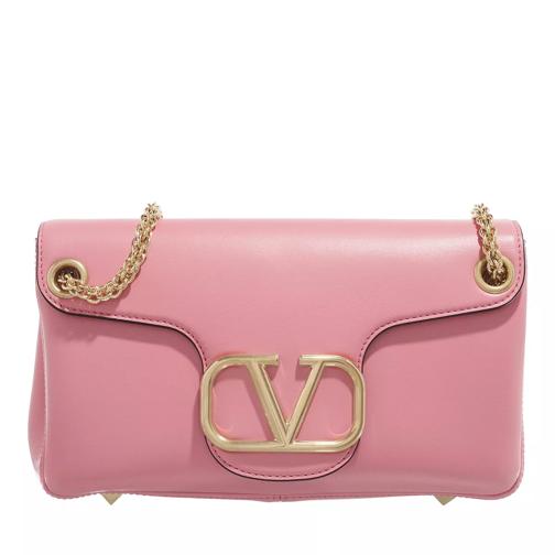 Valentino Garavani Stud Sign Shoulder Bag Leather Candy Rose Crossbody Bag