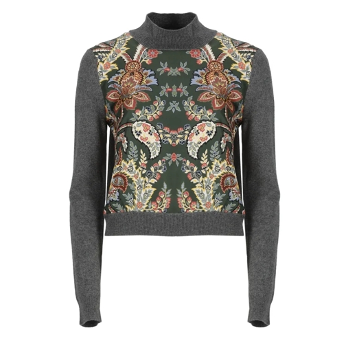 Etro Rollkragenpullover Wool Blend Sweater Grey