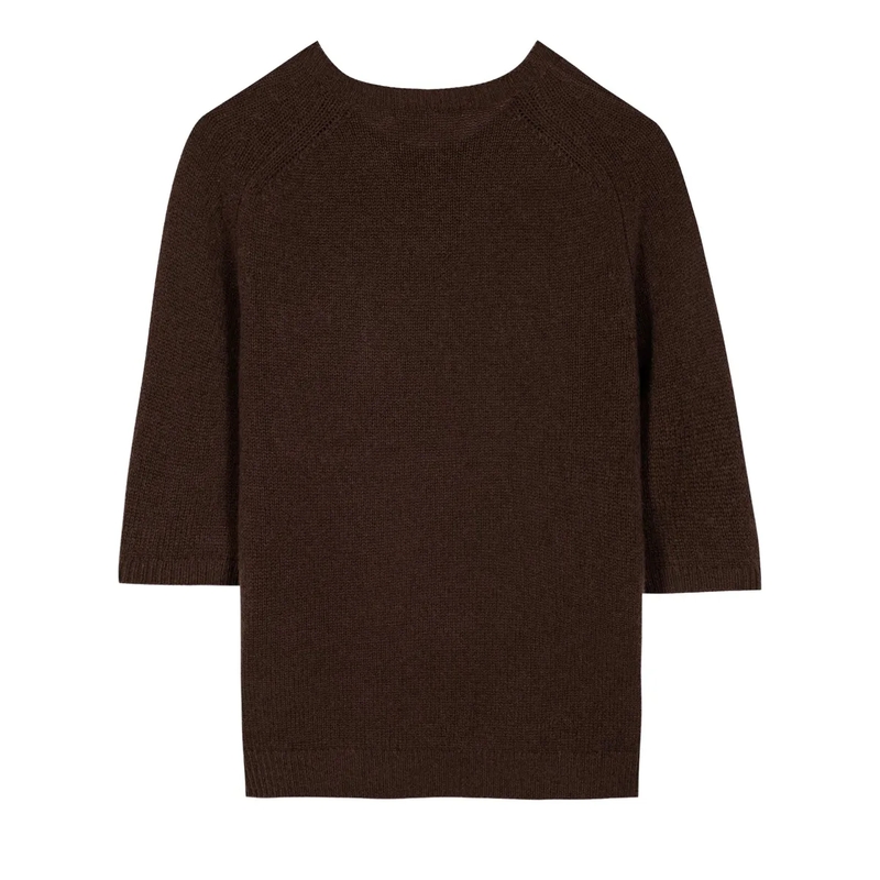 Luisa Cerano Trui Pullover aus Kaschmir-Mix marone(Image 6)