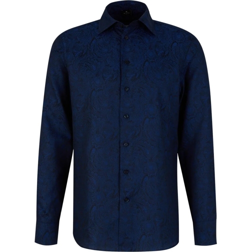 Etro T-Shirts Paisley Motif Shirt blau