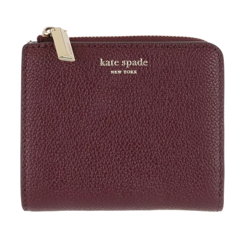 Kate Spade New York Margaux Small Bi Fold Wallet Deep Cherry Portemonnaie mit Zip-Around-Reißverschluss
