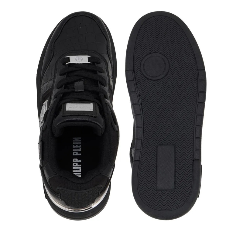 Philipp Plein Low-Top-Sneaker Low-Top Sneakers Sk8R Plein Cocco schwarz(Image 5)