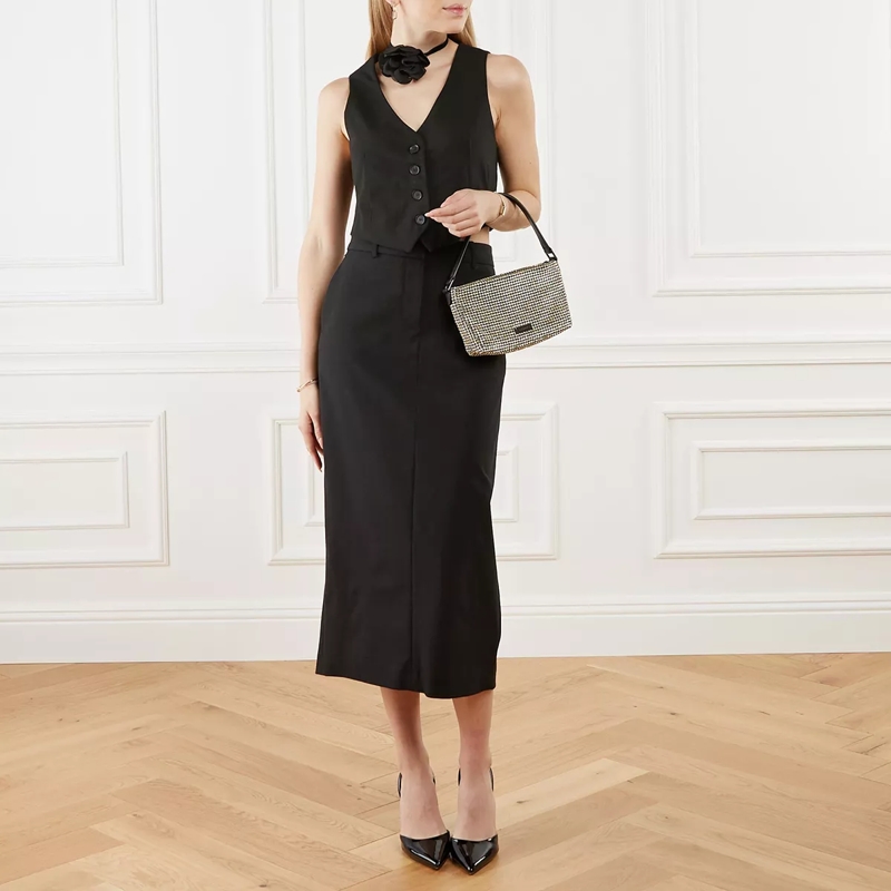 Self Portrait Pochette Diamante Small Hobo Bag Champagne(Image 2)