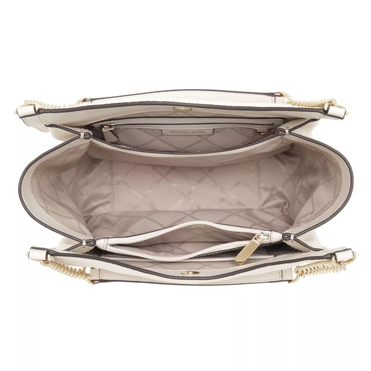 Michael Kors Medium Chain Shoulder Tote Lt Cream Tote