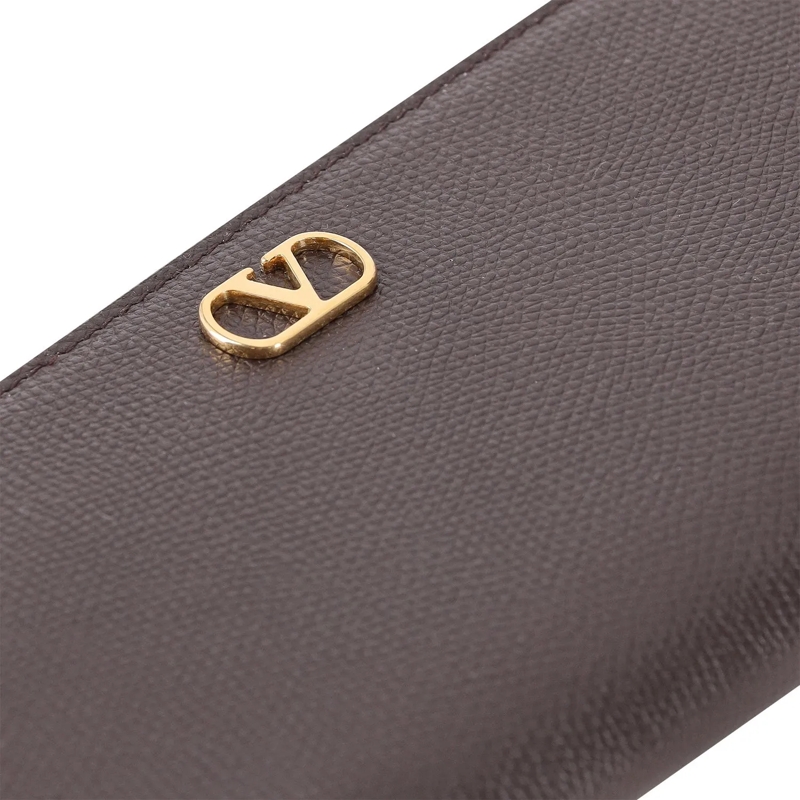 Valentino Garavani Portemonnaie mit Zip-Around-Reißverschluss Portemonnaie aus Kalbsleder braun(Image 4)