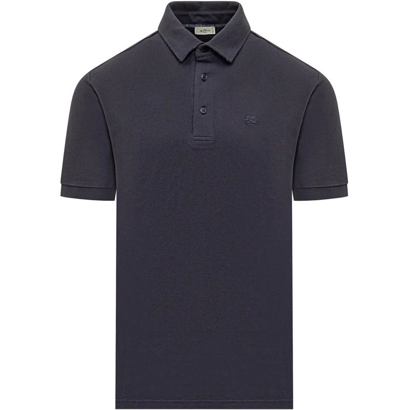Etro Polo Polo a Maniche Corte dunkelblau