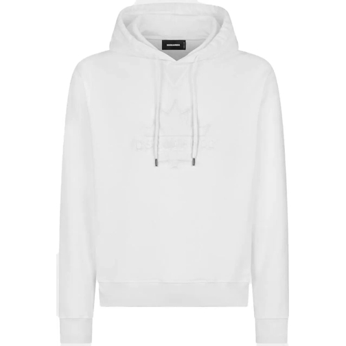 Dsquared2  Witte hoodie weiß