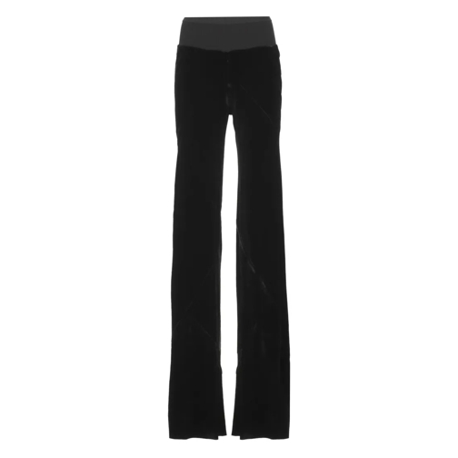 Rick Owens Black Velvet Pants Black 