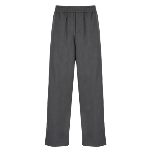 Golden Goose Grey Wool Pants For Men Grey 