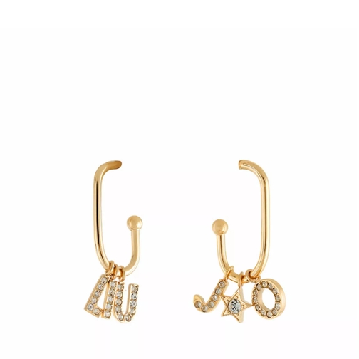 LIU JO Earrings Icona Logo Charms Gold Créole