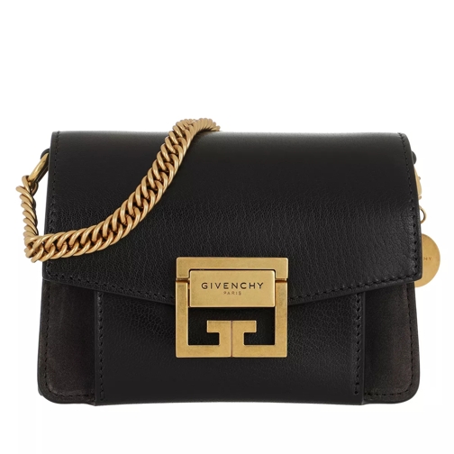 Givenchy Mini GV3 Bag Leather/Suede Black Crossbody Bag