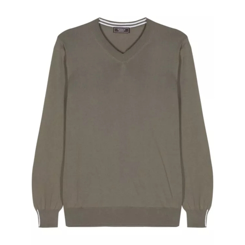 Peserico Fine-Ribbed Cotton Jumper Green 