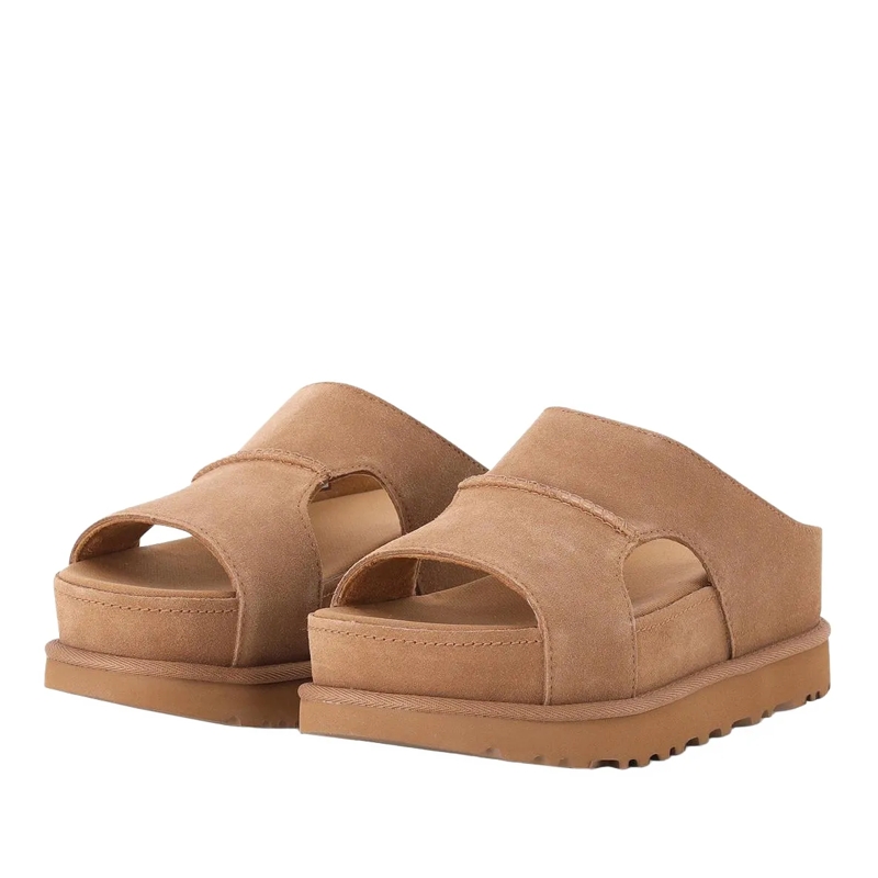 UGG Schnürschuhe Sandalen aus Veloursleder braun(Image 2)