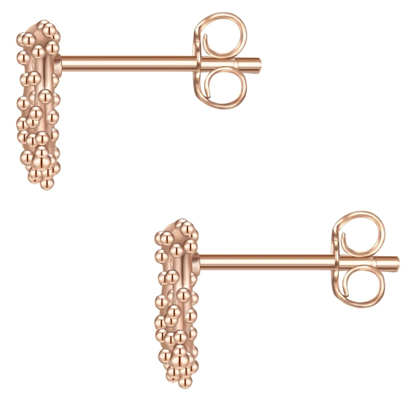 Glanzstücke München Ohrstecker Sterling Silber Ohrstecker Herz-Breze rosegold(Image 4)