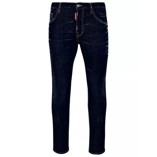 Dsquared2 Jeans Blue Cotton Skater Jeans Blue