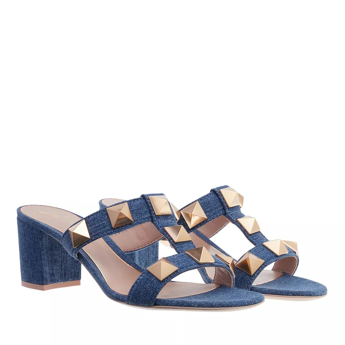 Valentino rockstud hot sale sandals blue