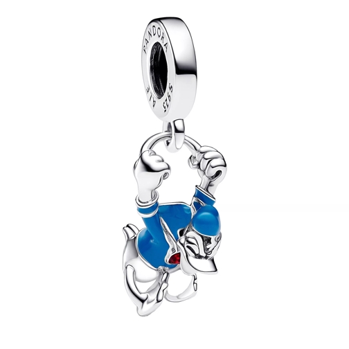 Pandora Hanger Disney Donald Duck sterling silver dangle with hol Blue