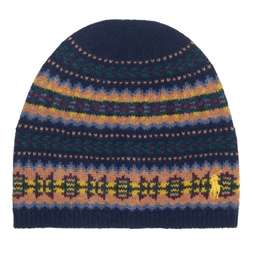 Polo Ralph Lauren Fairisle Hat Navy Multi Ullhatt