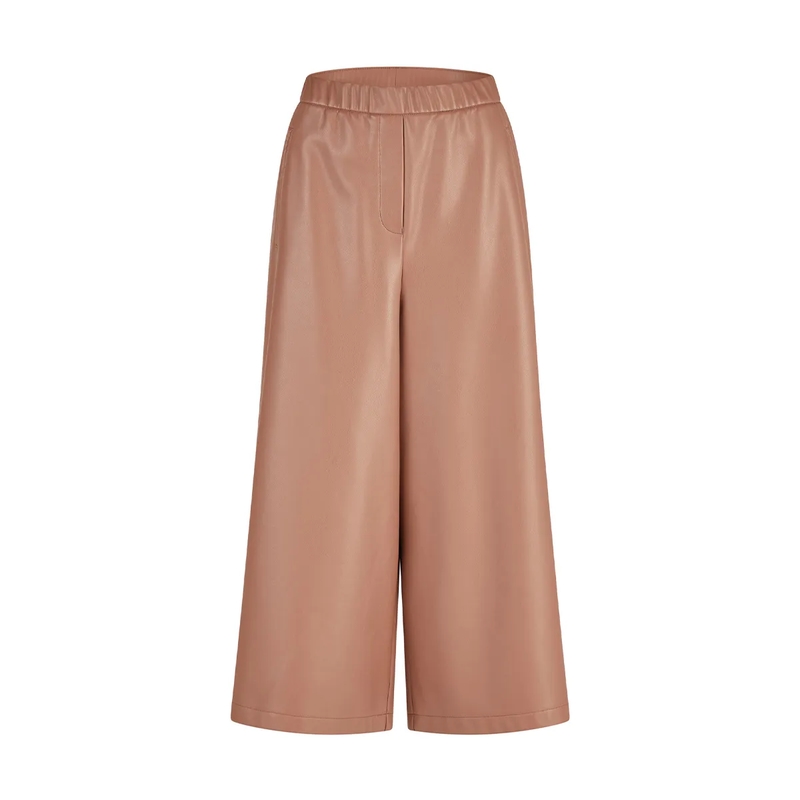 Marc Aurel Culotte Hosenrock- angesetzter Komfortbund- Paspeltasch beige