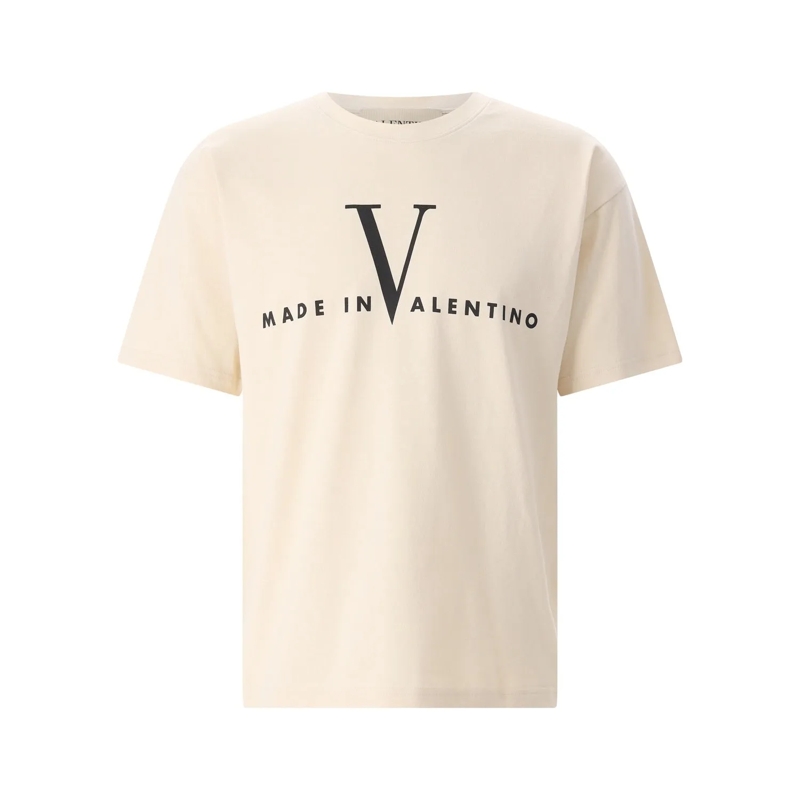 Valentino Garavani Hemd T-Shirt mit Print Beige