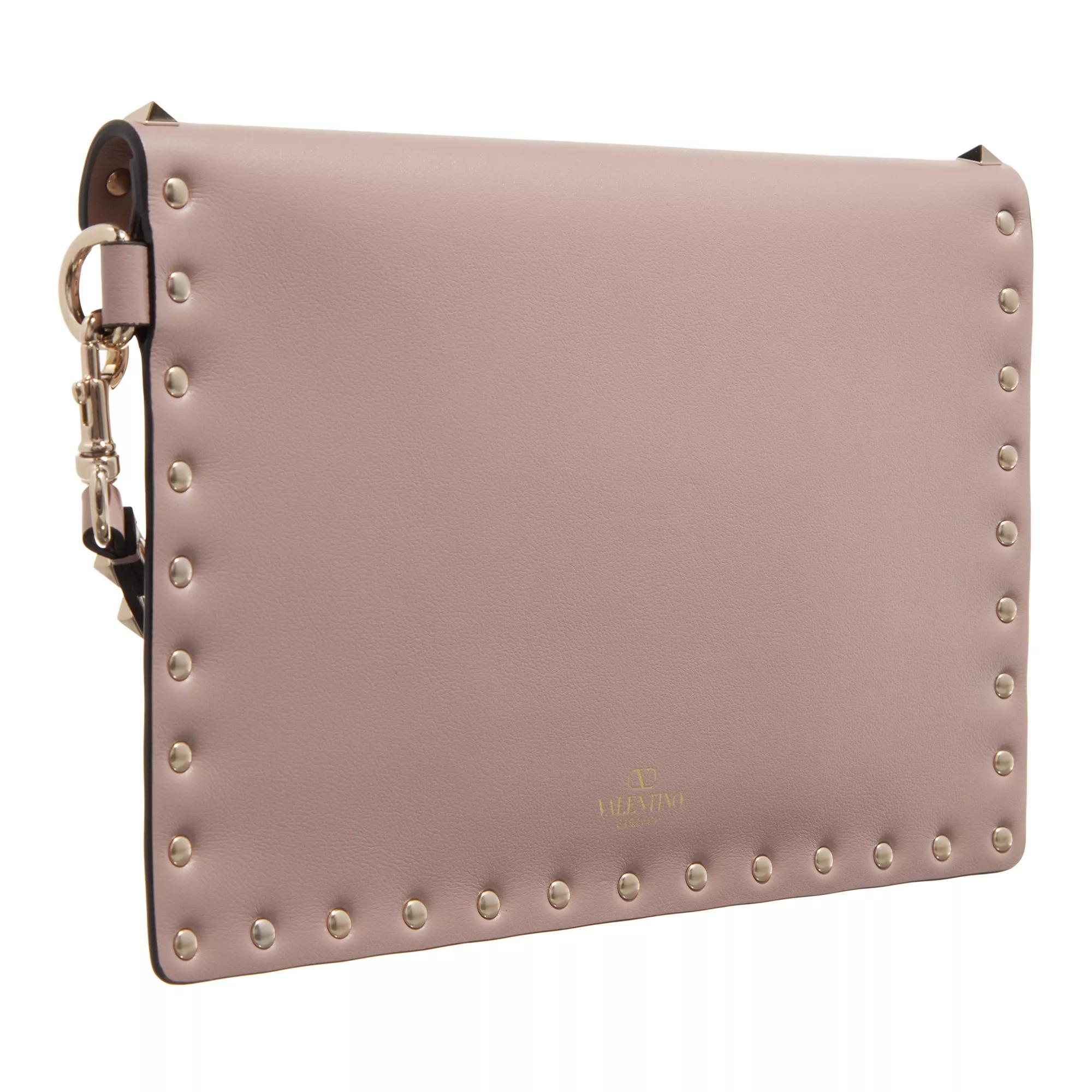 Valentino Garavani Clutches Medium Pouch in poeder roze