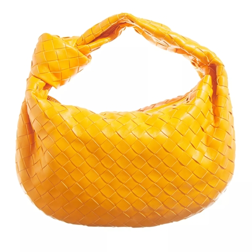 Bottega Veneta Teen Jodie Satchel Bag Orange Shoulder Bag