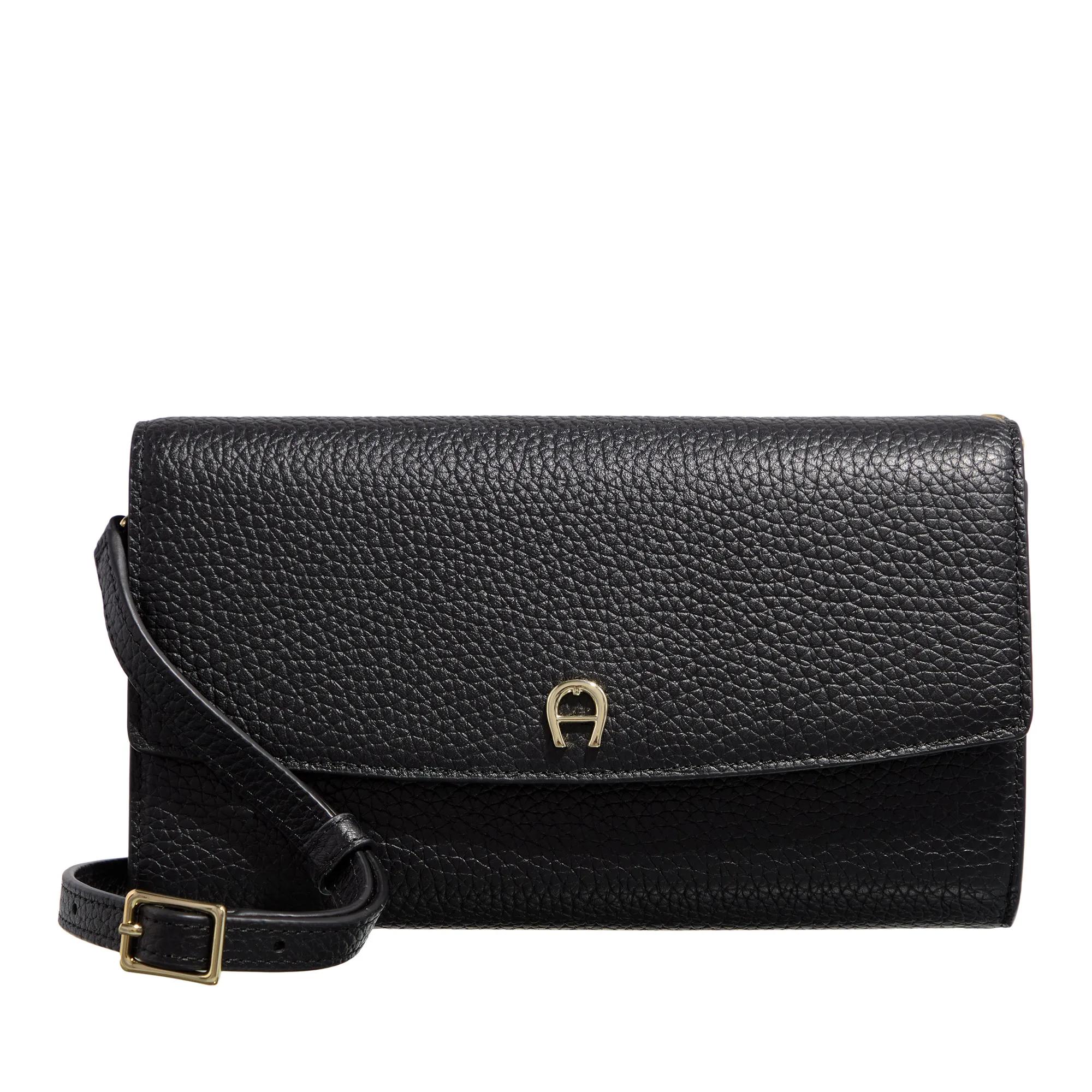 Aigner Portemonnaie - Wallet on Chain - Gr. unisize - in Schwarz - für Damen