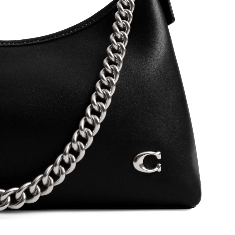 Coach Hobo Bag Glovetanned Leather Juliet Shoulder Bag 25 Black(Image 7)