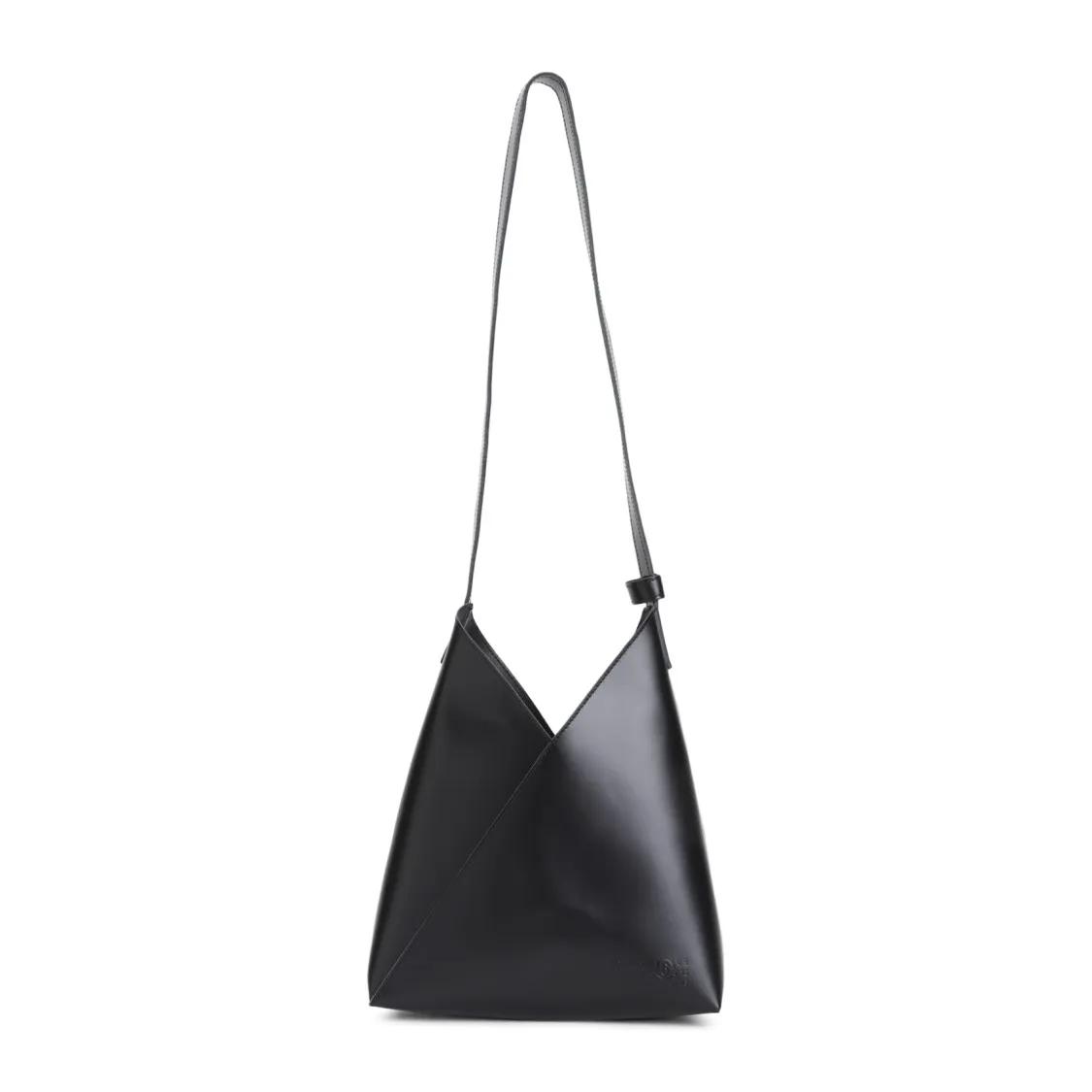 MM6 Maison Margiela Shopper - Black Calf Leather Fortune Cookie Small Bag - Gr. unisize - in Schwarz - für Damen