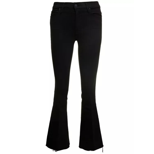 Mother The Weekender' Black Flared Jeans With Branded But Black Utställda jeans
