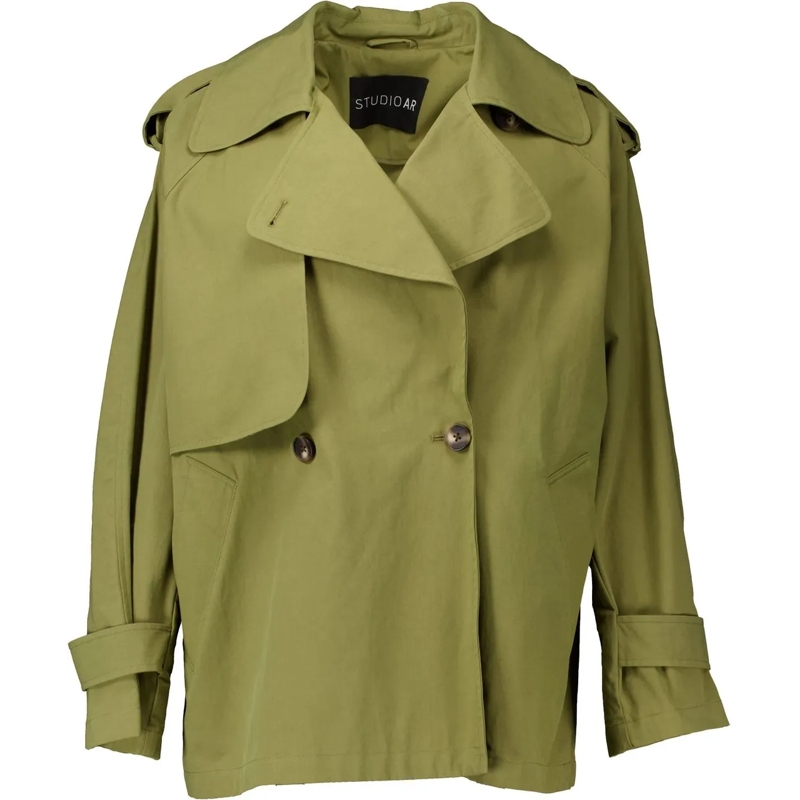 STUDIO AR Trenchcoat Studio Ar Adonia Jackets Groen 08tl251037.01 grün