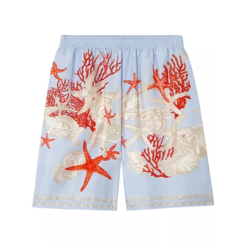 Versace Multicolored Barocco Sea Print Shorts Multicolor 