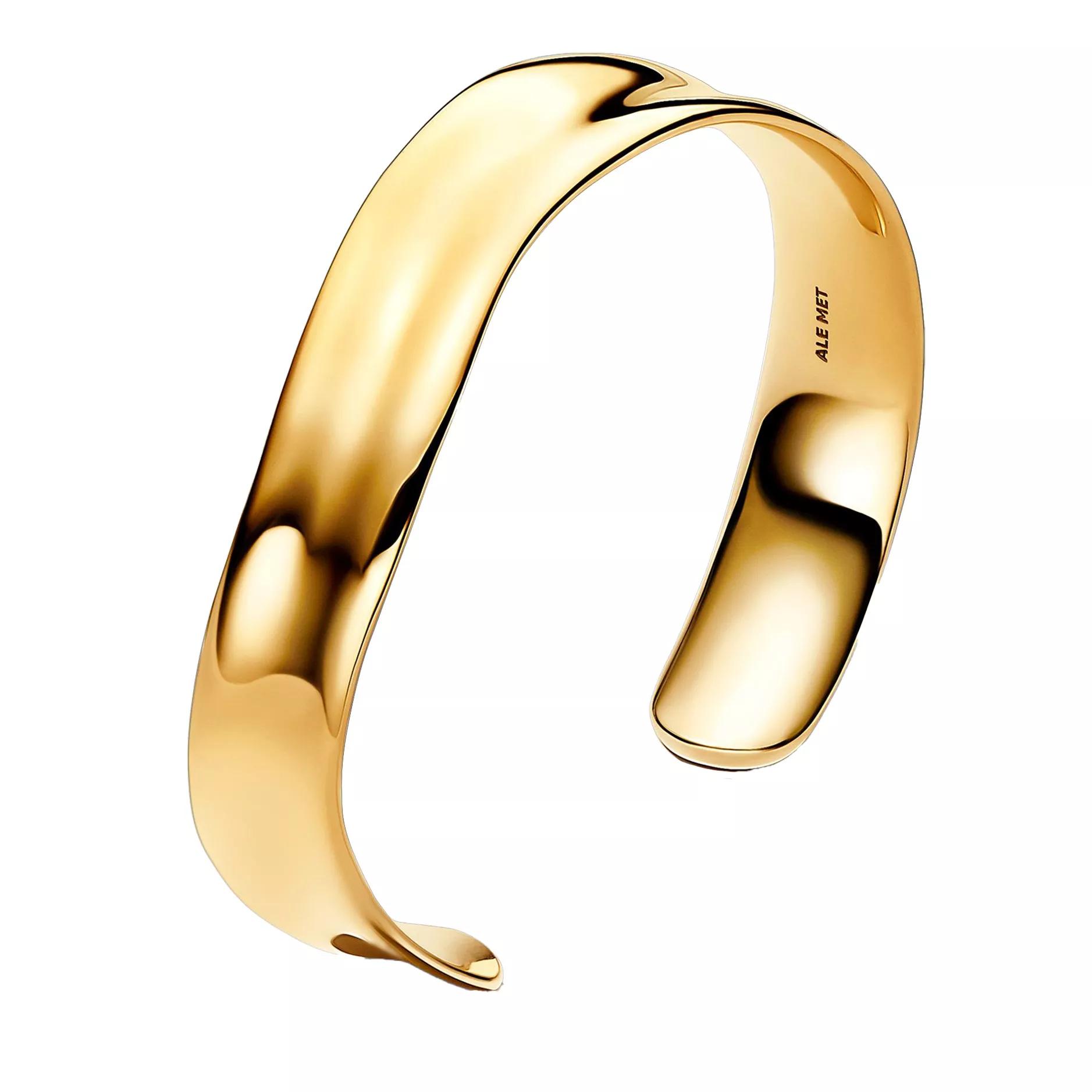 Pandora Armband - 14k Gold-plated open bangle - Gr. 1 - in Gold - für Damen - aus Metalllegierung & 14 Karat Gelbgold (585)
