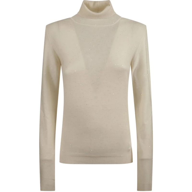 Fabiana Filippi  Turtle Neck Sweater White weiß