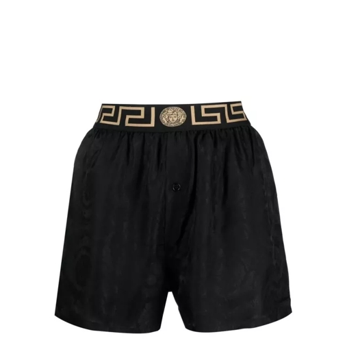 Versace Greca Border Barocco Black Shorts Black 