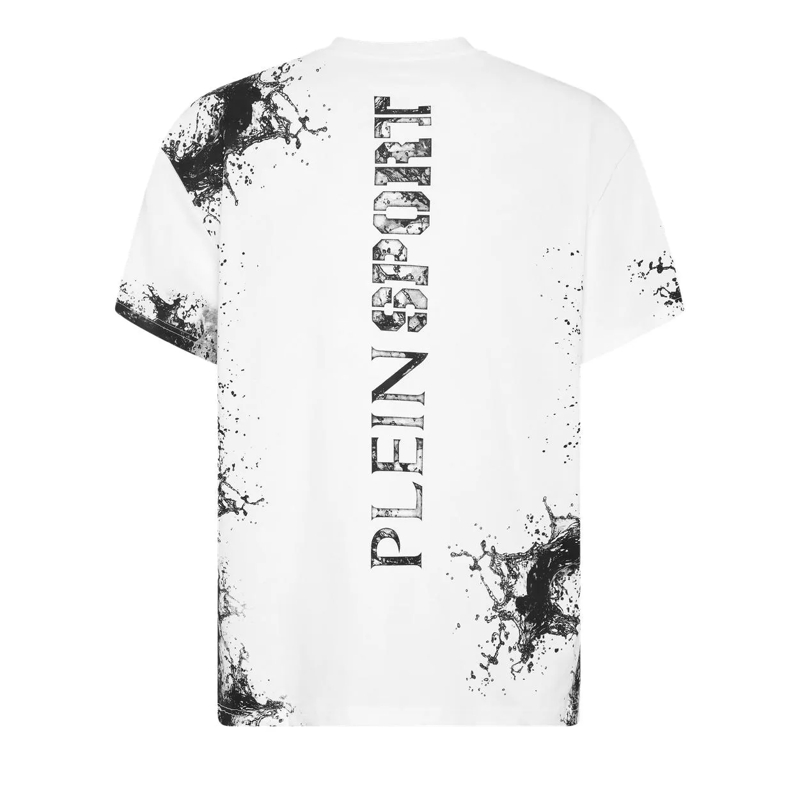 Plein Sport T-Shirt T-Shirt Rundhalsausschnitt Ss Splash weiss(Image 3)