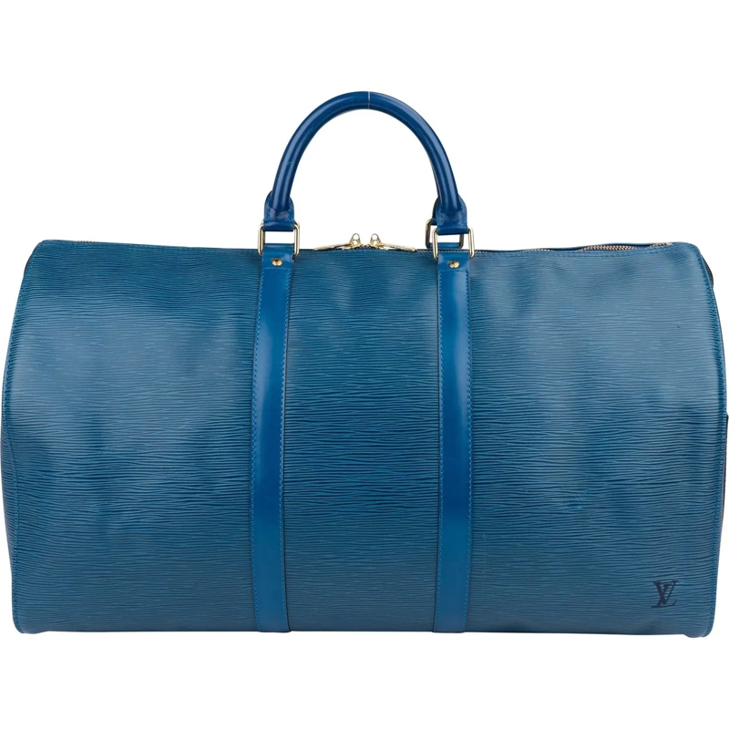 Louis Vuitton Tote Louis Vuitton Bleu Epi Leather Keepall 50 blau