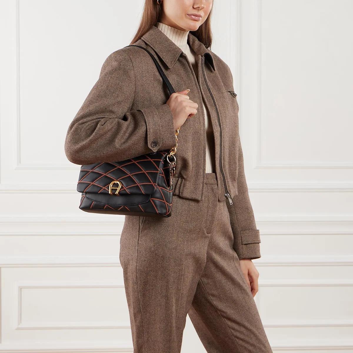 Aigner Crossbody bags Topstitch in zwart
