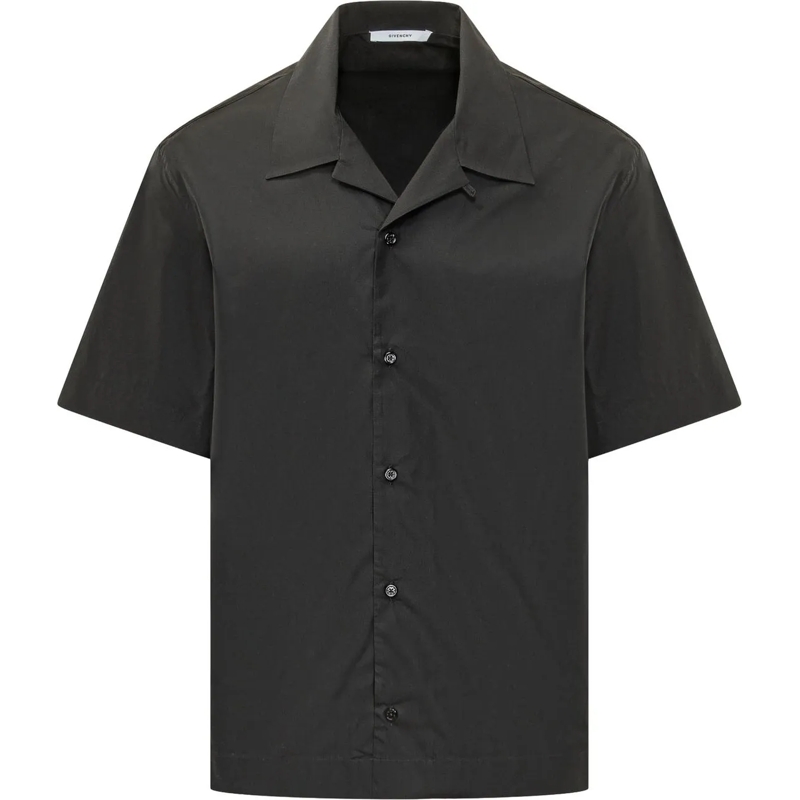 Givenchy Haut décontracté Camicia Bowling a Maniche Corte dunkelgrau
