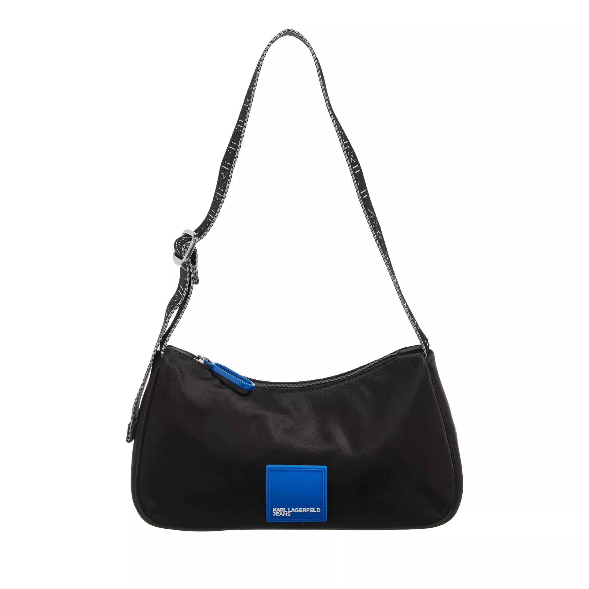 Karl Lagerfeld Jeans Hobo Bag - Urban Nylon Shoulderbag - Gr. unisize - in Schwarz - für Damen