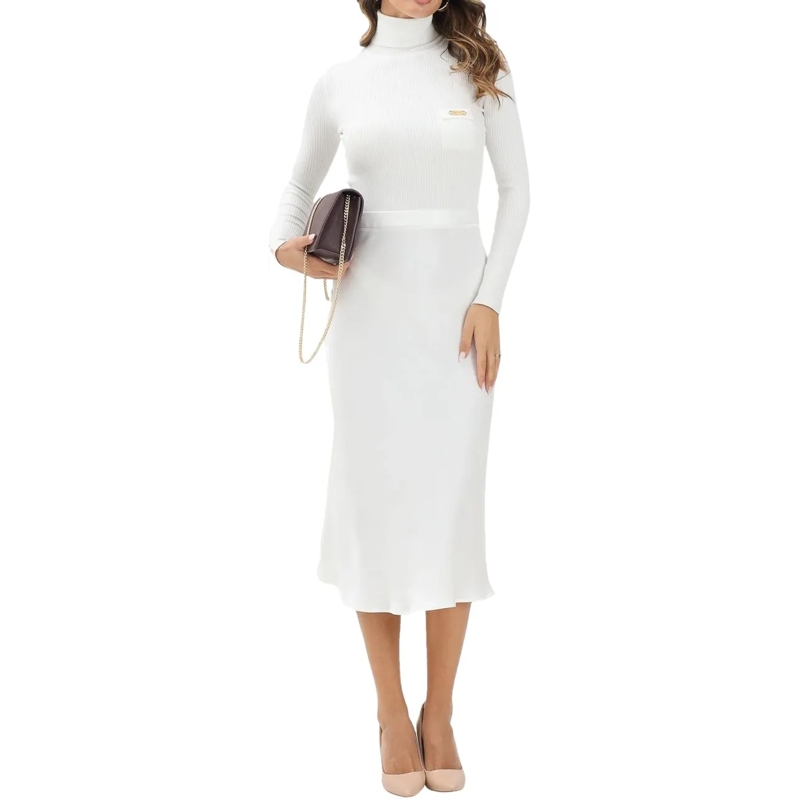 Elisabetta Franchi Midikleid Dresses Ivory weiß