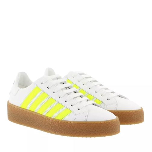 Dsquared2 New Runner Sneaker White/Yellow Low-Top Sneaker