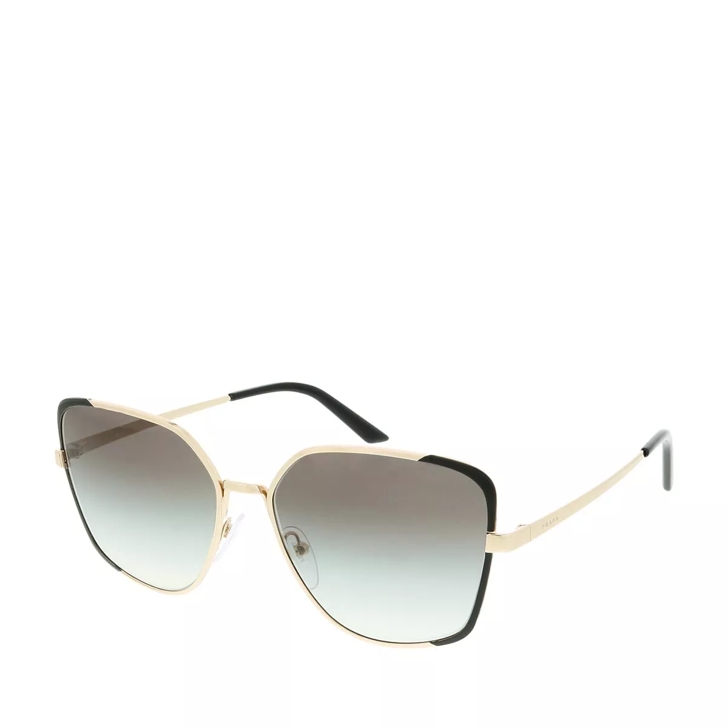 Prada black hot sale and gold sunglasses