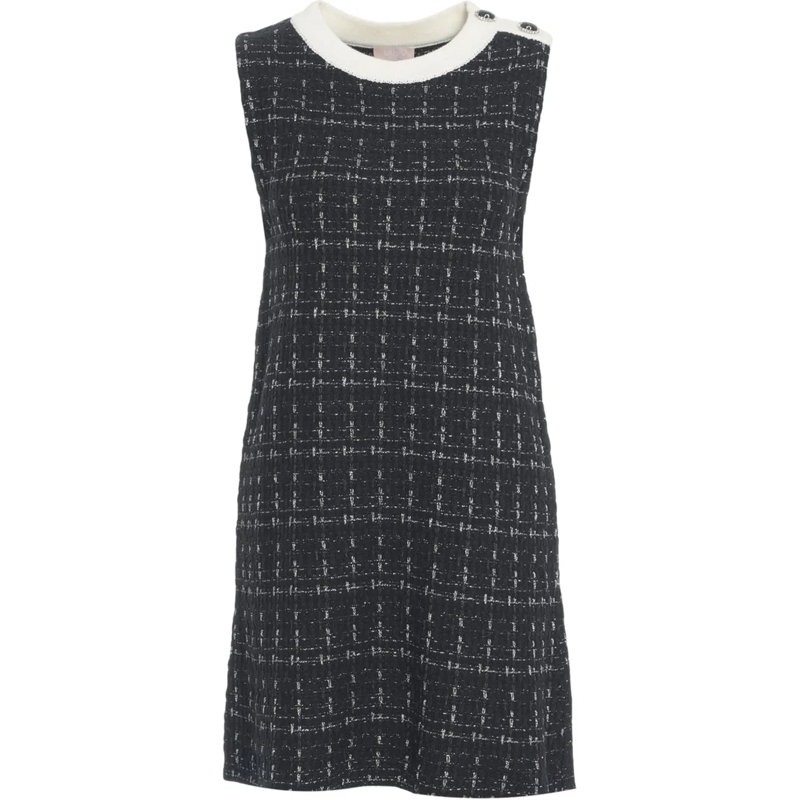 LIU JO Minikleid Tweed mini dress schwarz